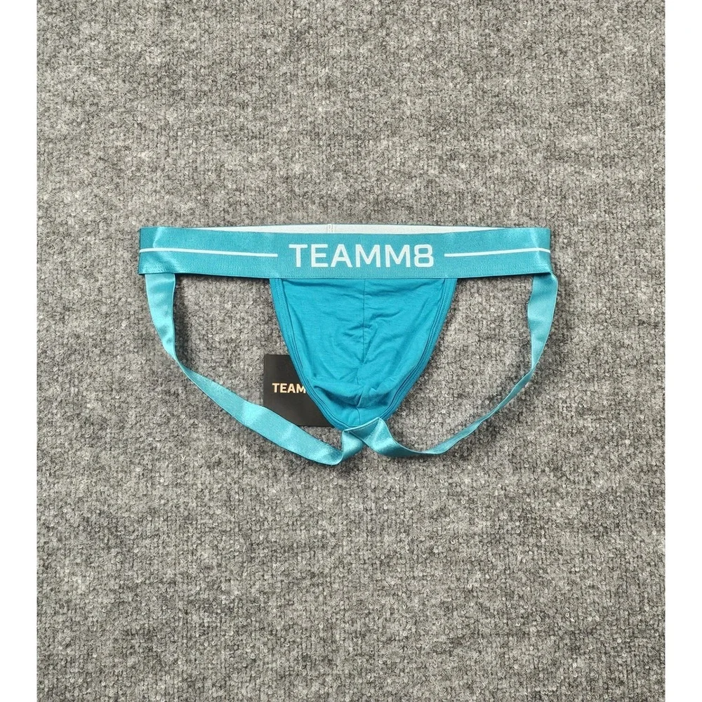 TEAMM8 ICON Modal Jock Quick Dry Low-Rise Jockstrap Size Small Azure Blue